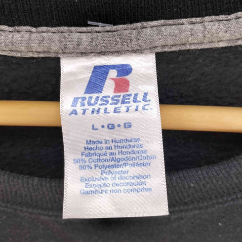 ラッセルアスレチック RUSSELL ATHLETIC 90S カレッジロゴ 前Vガゼット クルーネック スウェット メンズ import:L